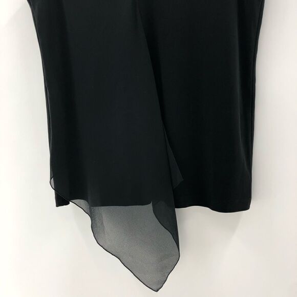 Anne Klein Overlay Tank‎ Top Anne Black Small - Picture 3 of 8